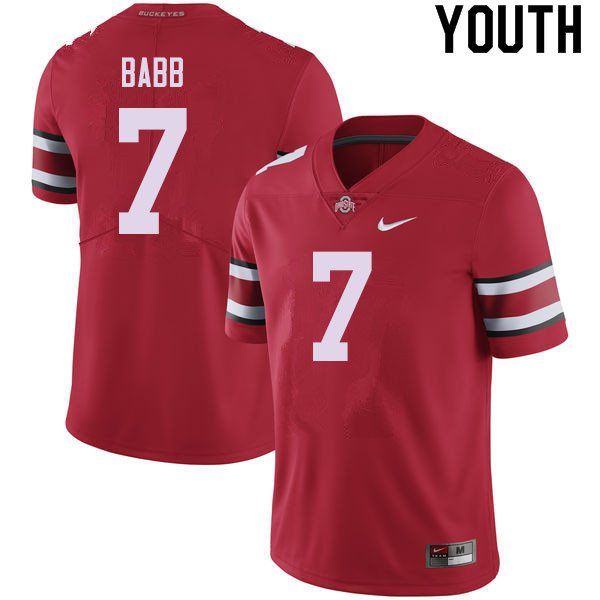 Youth #7 Kamryn Babb Ohio State Buckeyes College Football Jerseys Sale-Red